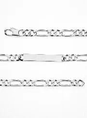 Herrenarmband aus Silber – Figaro 6mm