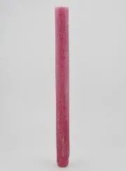 Durchgefärbte Kerze 27cm - Rosa Gepudert