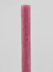 Durchgefärbte Kerze 27cm - Rosa Gepudert