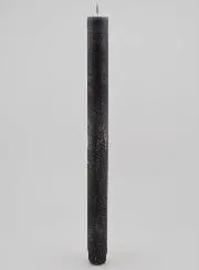 Durchgefärbte Kerze 27cm - Grau