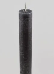 Durchgefärbte Kerze 27cm - Grau
