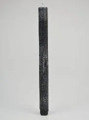 Durchgefärbte Gebetskerze - Grau