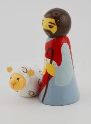 Figur Jesus Guter Hirte und Schaf