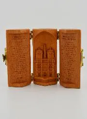 Triptychon aus Massivholz - Notre Dame von Paris