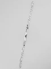 Herrenarmband aus Silber - Figaro-Masche 5mm