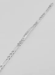 Herrenarmband aus Silber - Figaro-Masche 5mm