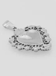 Großer Ex Voto-Anhänger aus Edelstahl - 37mm