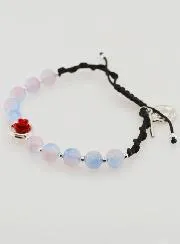 Verstellbares Zehner-Rosenkranz-Armband - Rosa