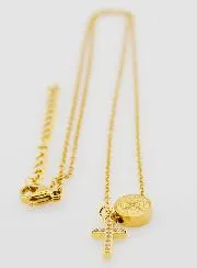 Schutz-Halskette Medaille H. Benedikt und Kreuz