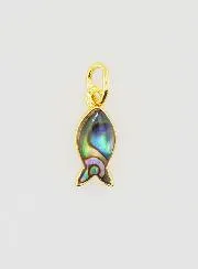 Ichthys-Anhänger aus Abalone Muschel  - 11mm