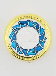 Goldfarbene Hostiendose - JHS