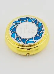 Goldfarbene Hostiendose - JHS