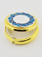 Goldfarbene Hostiendose - JHS