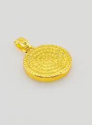 Medaille Rose aus Abalone Muschel - 14mm