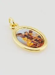 Anhänger Erzengel Michael Goldfarben - 25mm