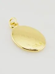 Anhänger Muttergottes von Lourdes Goldfarben - 25mm