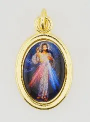 Anhänger Barmherziger Jesus Goldfarben - 25mm