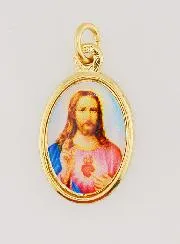 Doppelseitiger Anhänger der Heiligen Herzen - 25mm