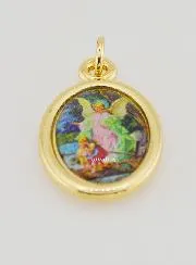 Anhänger Schutzengel Goldfarben - 25mm