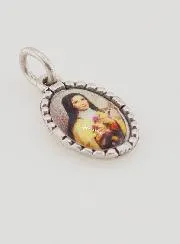 Anhänger mit Gedrehtem Rand 15mm - Heilige Therese