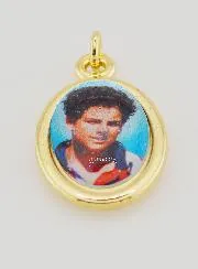 Anhänger Heiliger Carlo Acutis Goldfarben - 25mm
