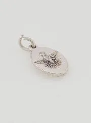 Anhänger mit Gedrehtem Rand 15mm - Schwarze Mutter Gottes