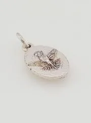 Anhänger mit Gedrehtem Rand 15mm - Maria Knotenlöserin