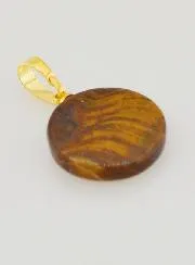 Transparenter Anhänger Mit Kreuz - Braun