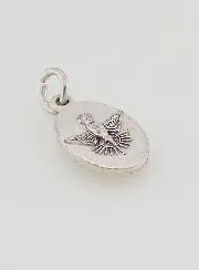 Anhänger mit Gedrehtem Rand 15mm - Madonna Lourdes