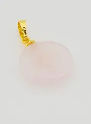 Transparenter Anhänger Mit Kreuz - Rosa