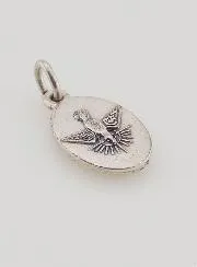 Anhänger mit Gedrehtem Rand 15mm - Heiliger Georg