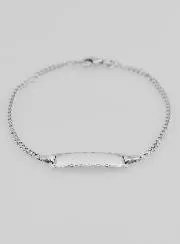 Silber Armband zur Taufe Kind - 16cm