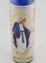 Kerze im Glas - Wundertätige Madonna