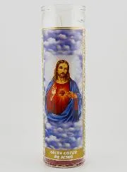 Kerze im Glas - Heiligstes Herz Jesu