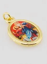 Anhänger Heiliger Christophorus Goldfarben - 25mm
