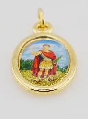 Anhänger Heiliger Expeditus Goldfarben - 25mm
