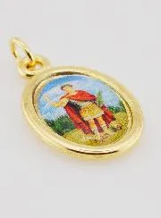 Anhänger Heiliger Expeditus Goldfarben - 25mm