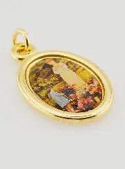 Anhänger Madonna von Salette Goldfarben - 25mm