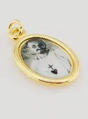 Anhänger Heiliger Charles de Foucauld Goldfarben - 25mm