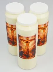 Set 3 Novenen-Kerzen Passion Jesu Christi