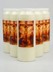 Set 6 Novenen-Kerzen Passion Jesu Christi