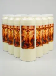 Set 10 Novenen-Kerzen Passion Jesu Christi