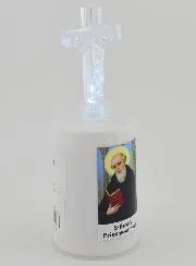 Led Kirchenkerze Heiliger Benedikt