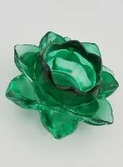 Kerzenhalter Lotusblüte - Grün