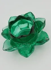Kerzenhalter Lotusblüte - Grün