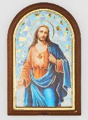 Ikone zum Aufstellen des Heiligsten Herzens Jesu - 10cm