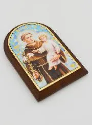 Ikone zum Aufstellen Heiliger Antonius - 10cm