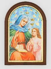 Ikone zum Aufstellen Heilige Anna - 10cm