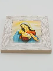 Moderner Ikonenrahmen Madonna mit Kind - 11cm
