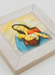 Moderner Ikonenrahmen Madonna mit Kind - 11cm